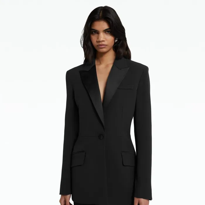 Safiyaa Arlene Black Jacket Women Jackets and Coats