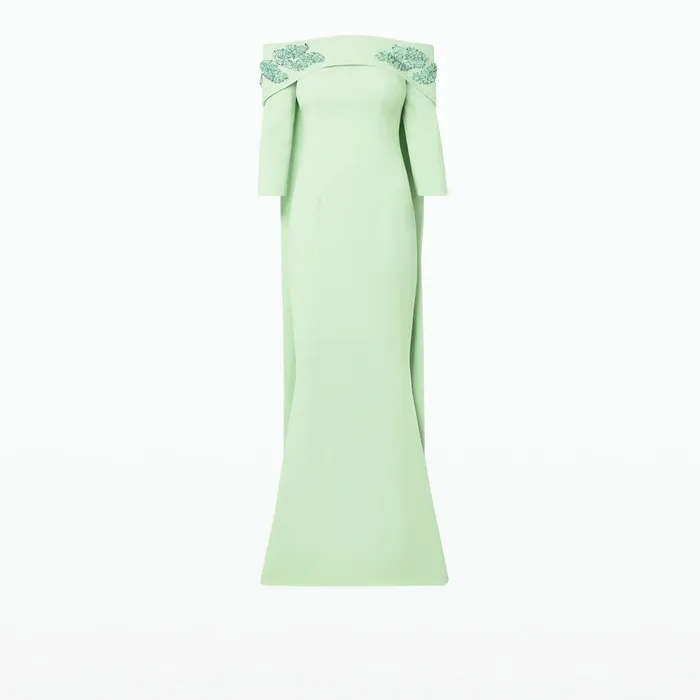 Safiyaa Bellara Harness and Soshin Aloe Long Dress Women Capes and Harnesses