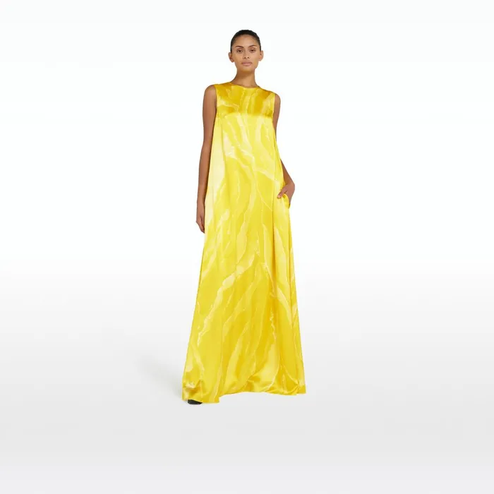 Safiyaa Carrara Canary Long Dress Women Dresses