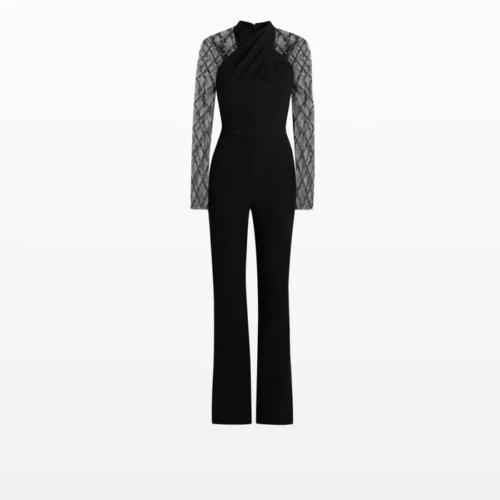 Safiyaa Cat Black Jumpsuit Women Jumpsuits