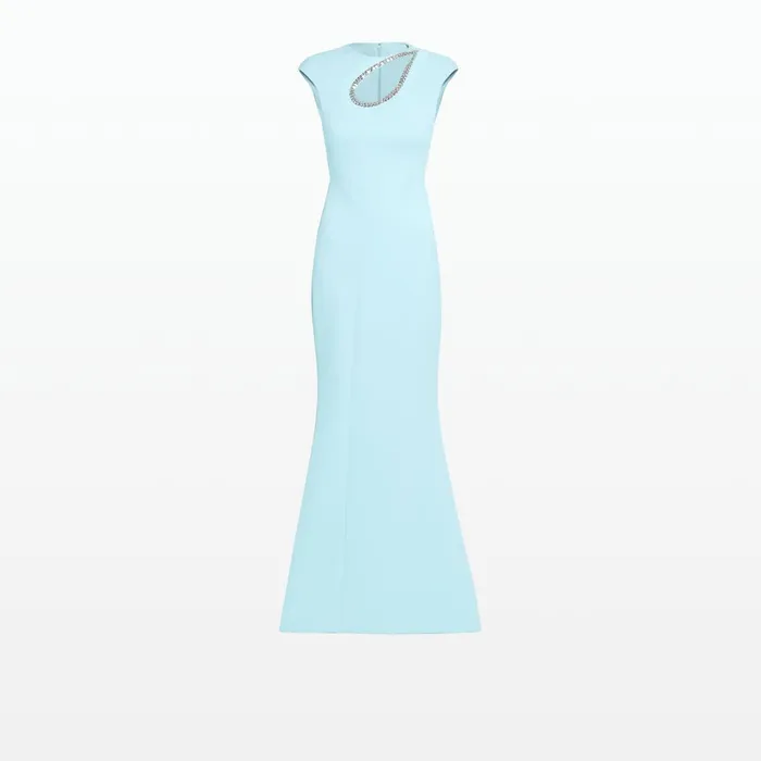 Safiyaa Chantria Baby Blue Long Dress Women Dresses