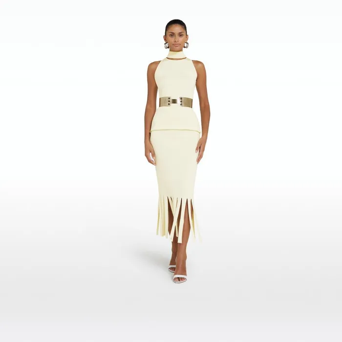 Safiyaa Chascara Buttermilk Knit Women Tops