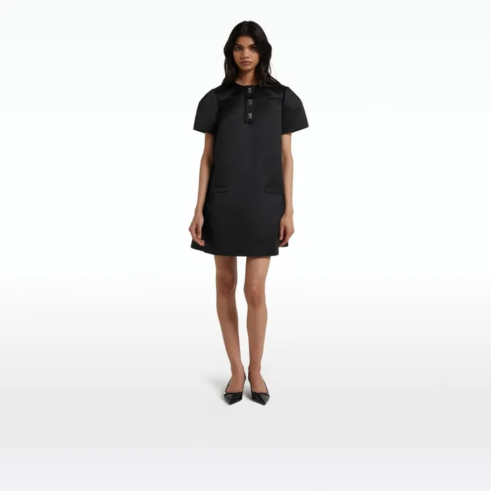 Safiyaa Damla Black Short Dress Women Dresses