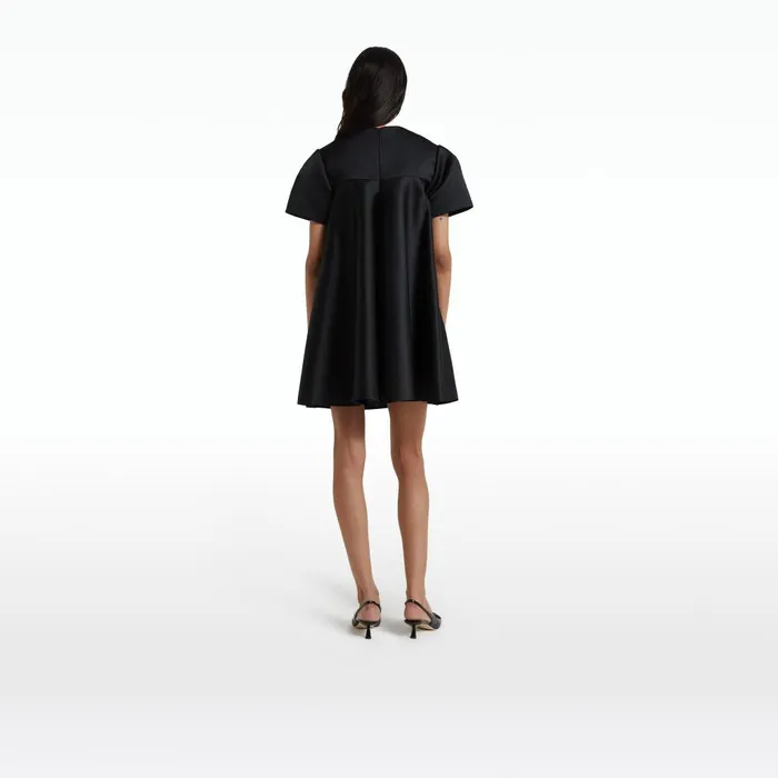 Safiyaa Damla Black Short Dress Women Dresses