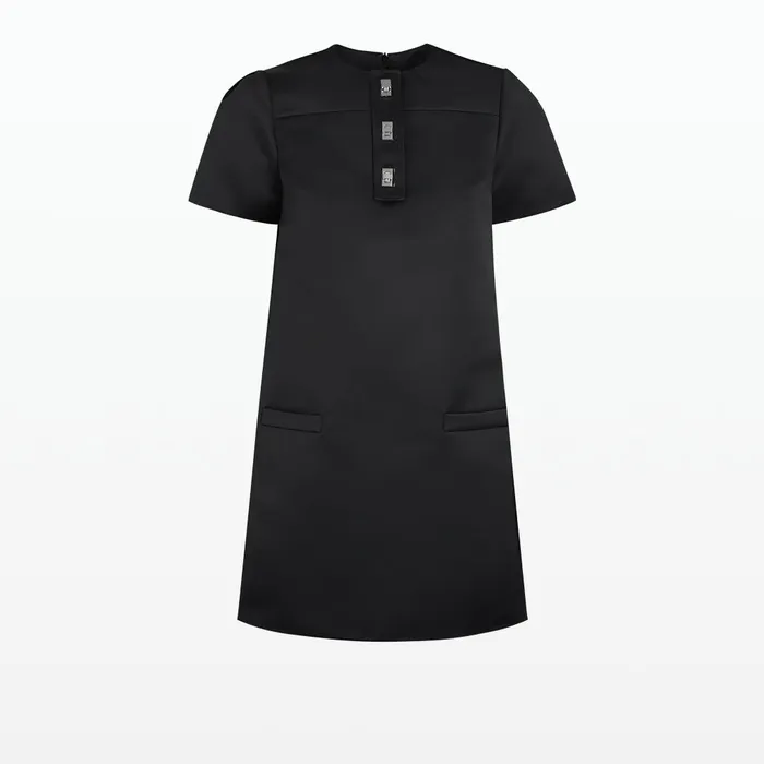 Safiyaa Damla Black Short Dress Women Dresses