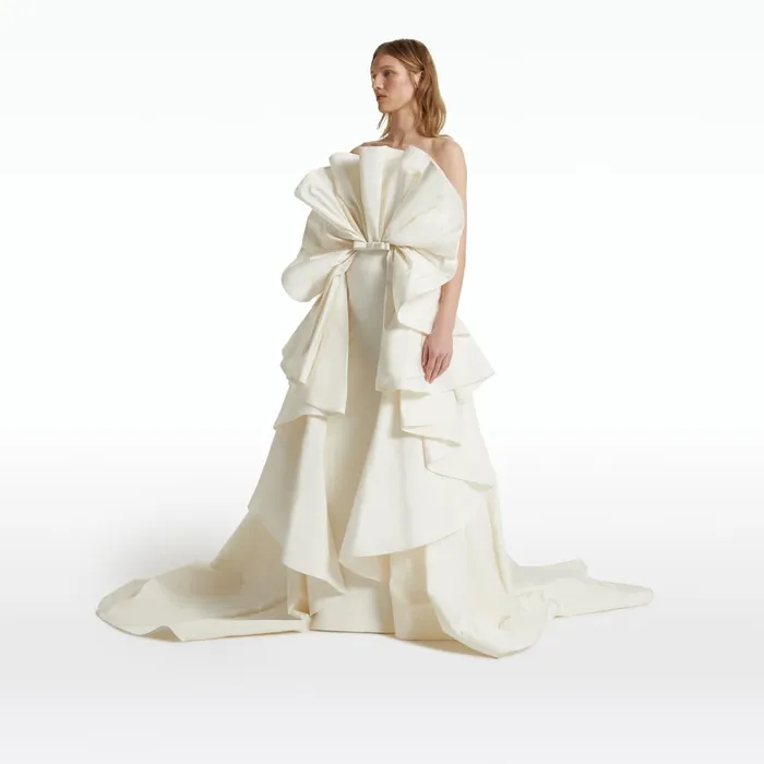 Safiyaa Elsie Ivory Long Dress Women Dresses