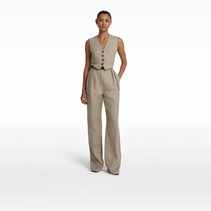 Safiyaa Ferna Stone Trousers Women Trousers