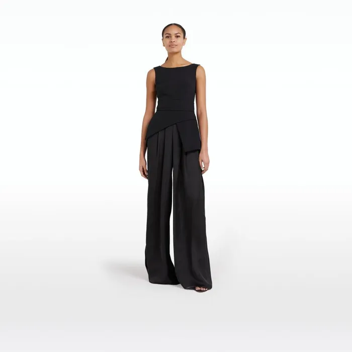 Safiyaa Flavia Black Jumpsuit Women Jumpsuits