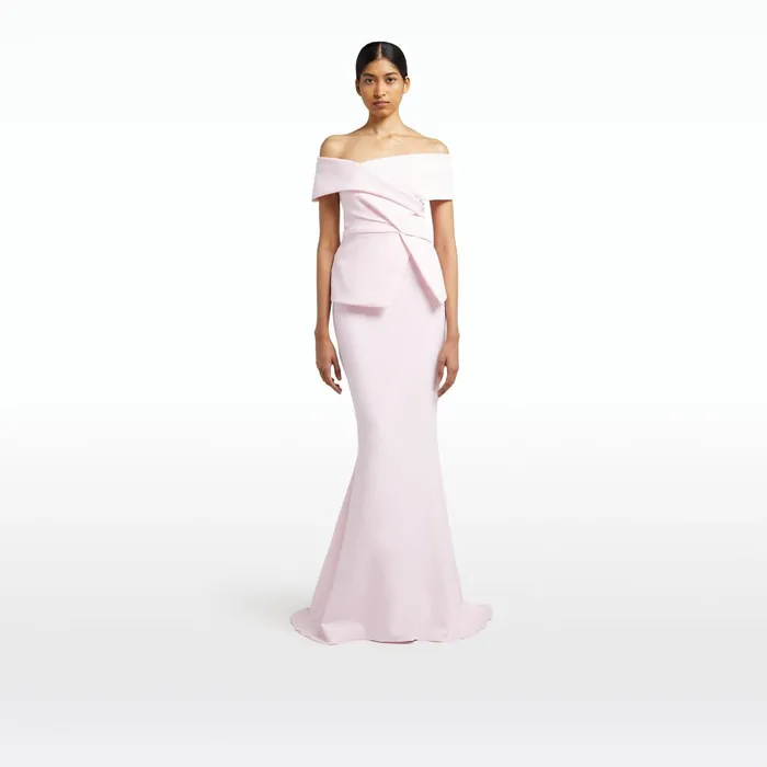 Safiyaa Gayeta Barely Pink Skirt Women Skirts