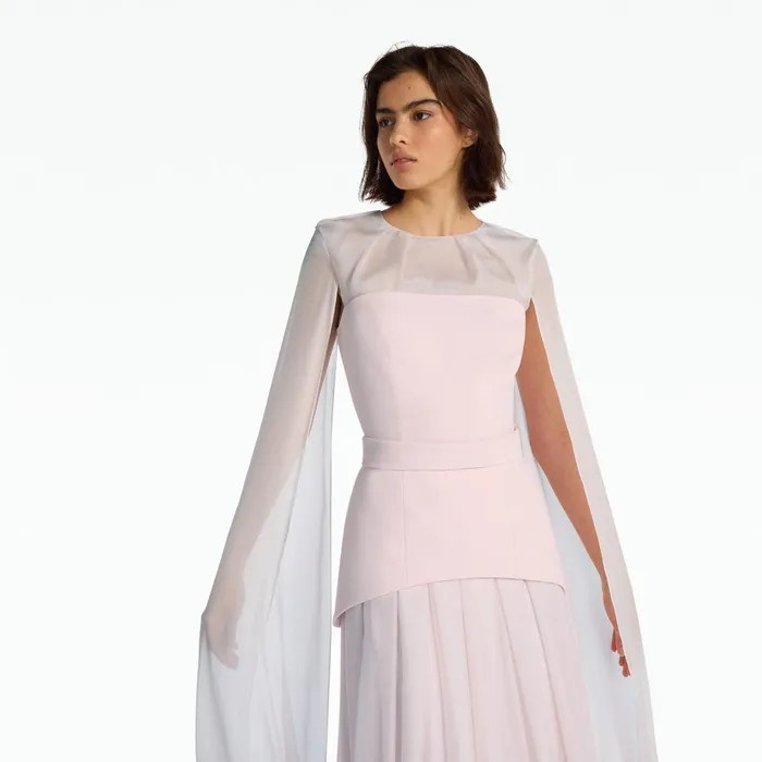 Safiyaa Gloria Pale Pink Long Dress Women Dresses