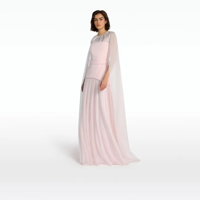 Safiyaa Gloria Pale Pink Long Dress Women Dresses