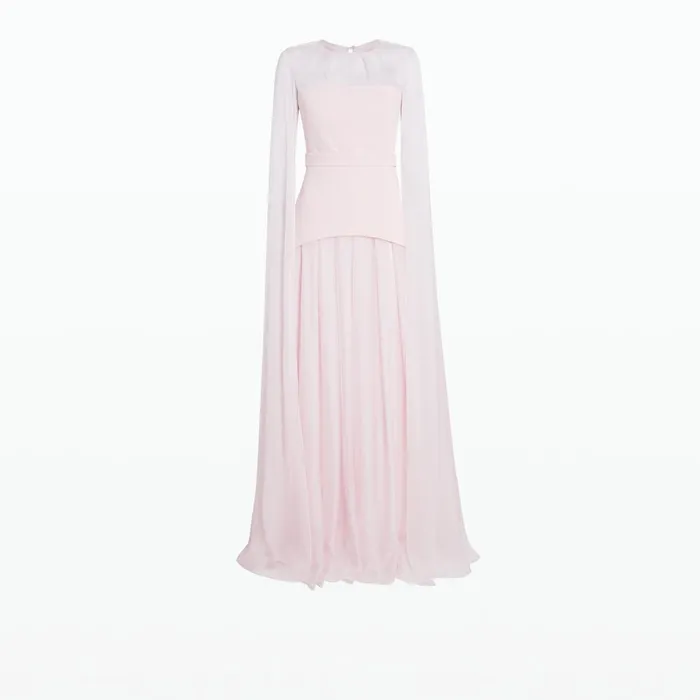 Safiyaa Gloria Pale Pink Long Dress Women Dresses