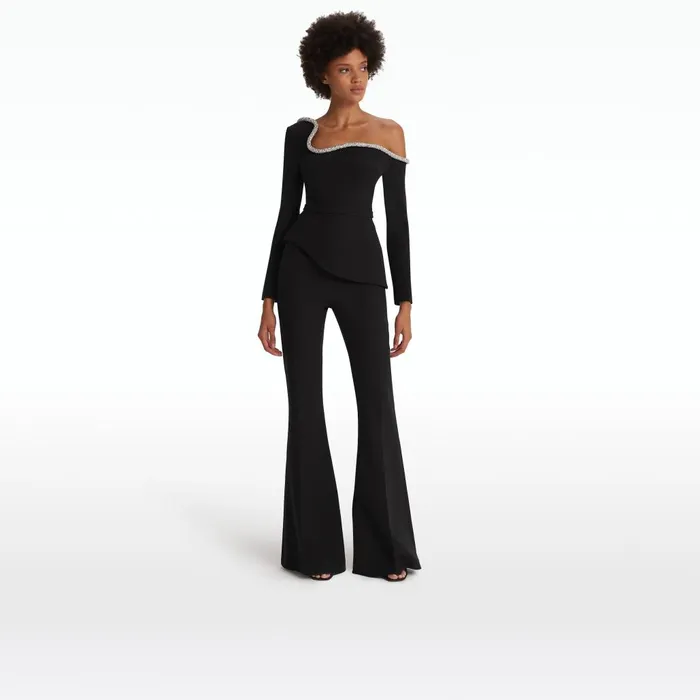 Safiyaa Halluana Black Trousers Women Trousers