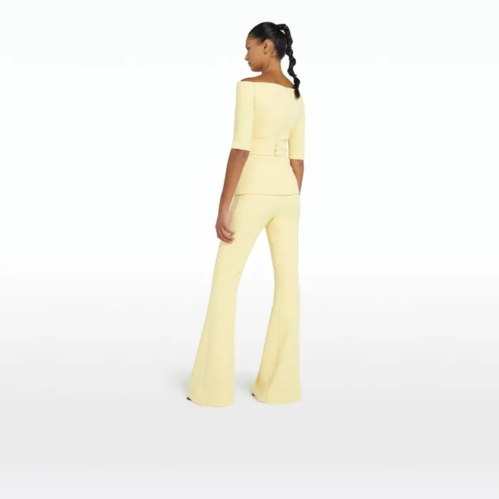 Safiyaa Halluana Pale Primrose Trousers Women Trousers