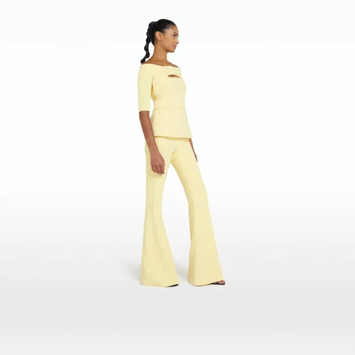 Safiyaa Halluana Pale Primrose Trousers Women Trousers