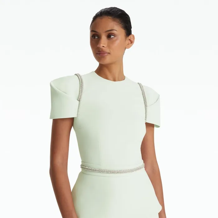 Safiyaa Halo Spearmint Top Women Tops