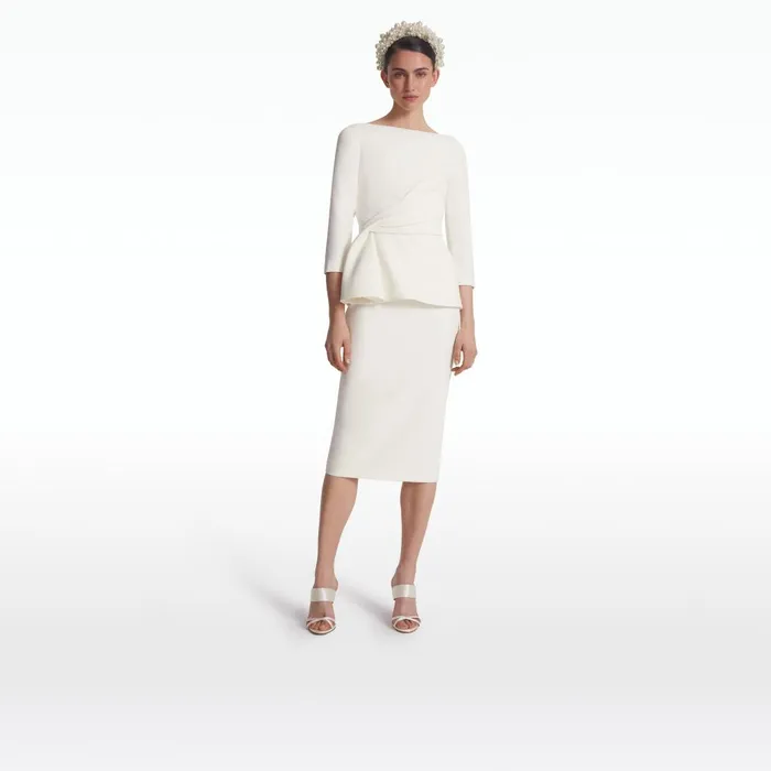 Safiyaa Hokoku Ivory Skirt Women Skirts