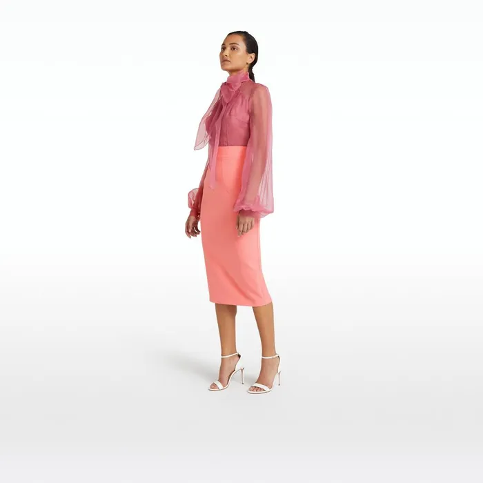 Safiyaa Hokoku Pink Blossom Skirt Women Skirts