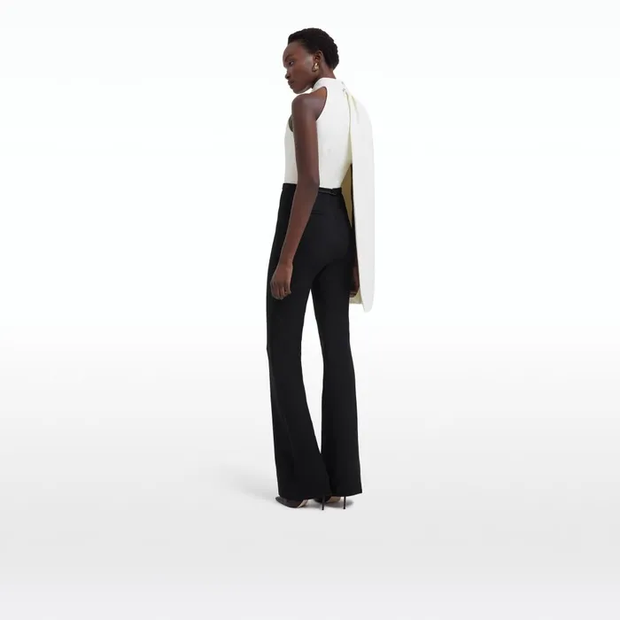 Safiyaa Jaime Black and Ivory Jumpsuit Women Jumpsuits