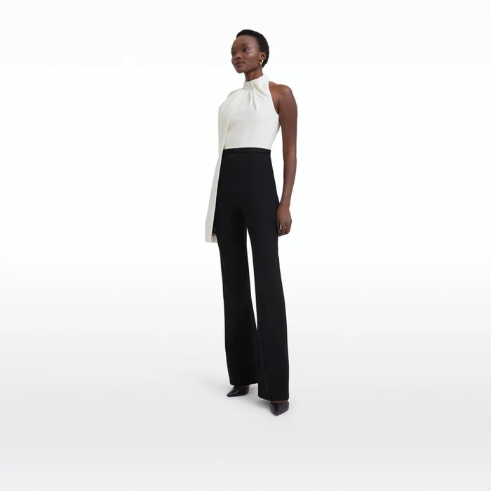 Safiyaa Jaime Black and Ivory Jumpsuit Women Jumpsuits