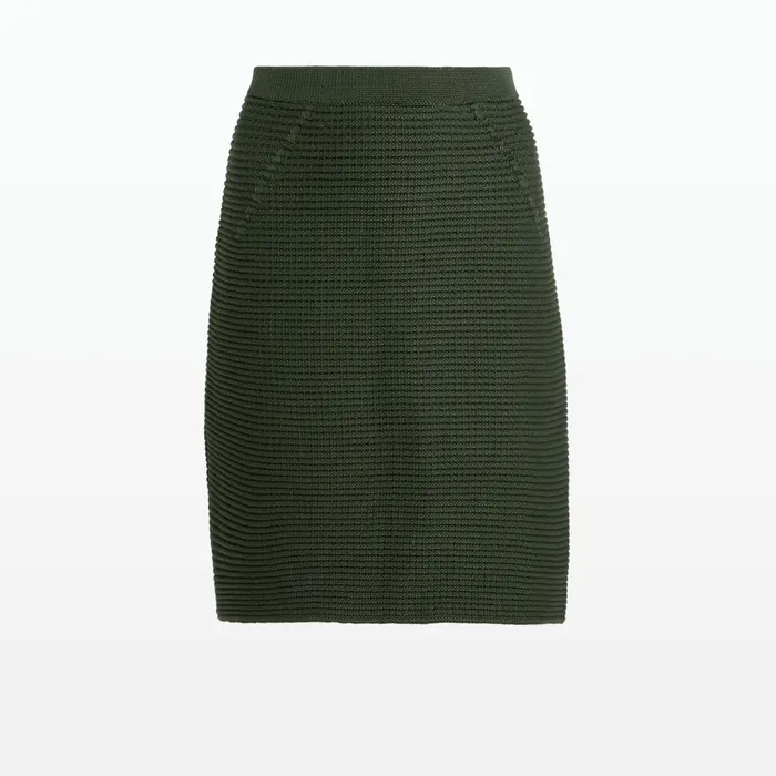 Safiyaa Kelly Olive Crochet Skirt Women Skirts