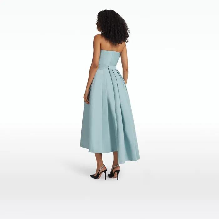 Safiyaa Lola Spearmint Midi Dress Women Dresses