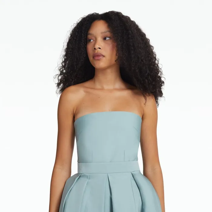 Safiyaa Lola Spearmint Midi Dress Women Dresses