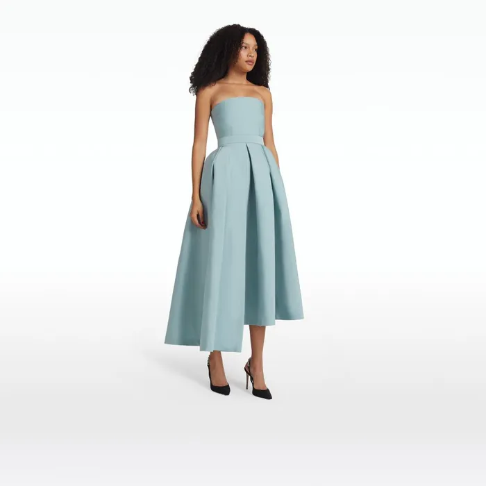 Safiyaa Lola Spearmint Midi Dress Women Dresses