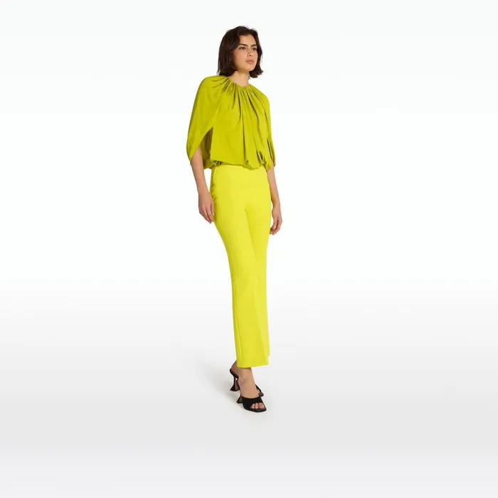 Safiyaa Mari Chartreuse Trousers Women Trousers