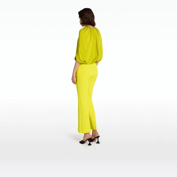 Safiyaa Mari Chartreuse Trousers Women Trousers