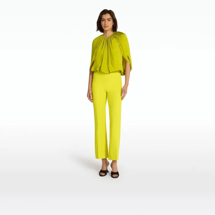 Safiyaa Mari Chartreuse Trousers Women Trousers