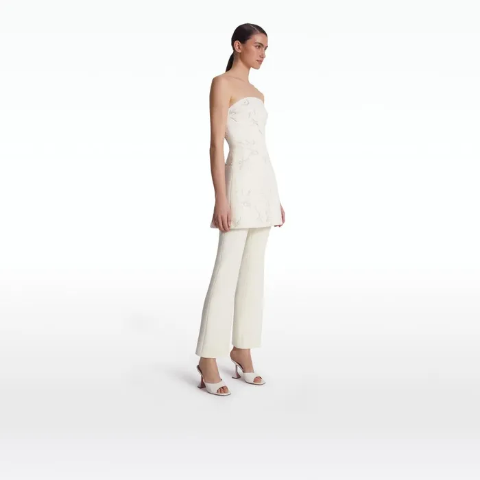 Safiyaa Mari Ivory Trousers Women Trousers