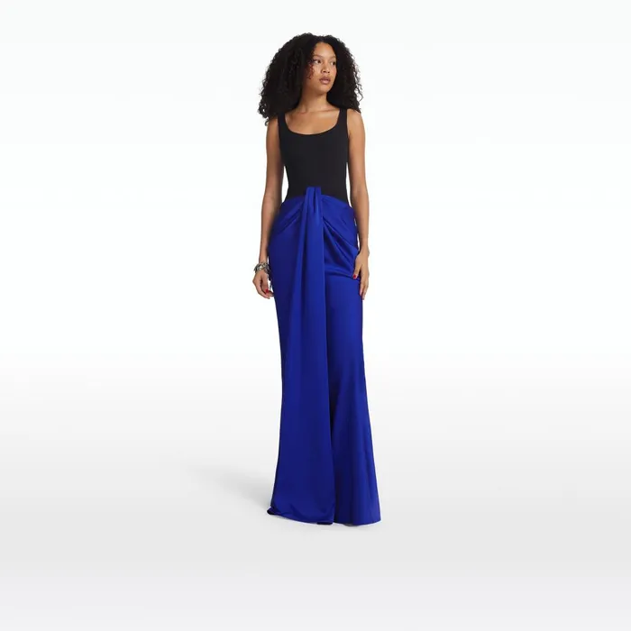 Safiyaa Marlena Marrakech and Black Long Dress Women Dresses
