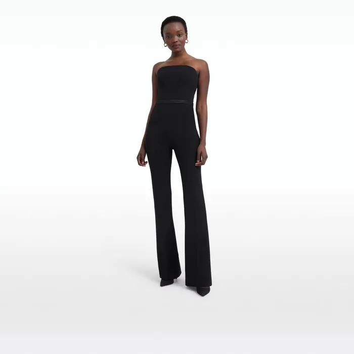 Safiyaa Myrine Black Jumpsuit With Belt Women Jumpsuits