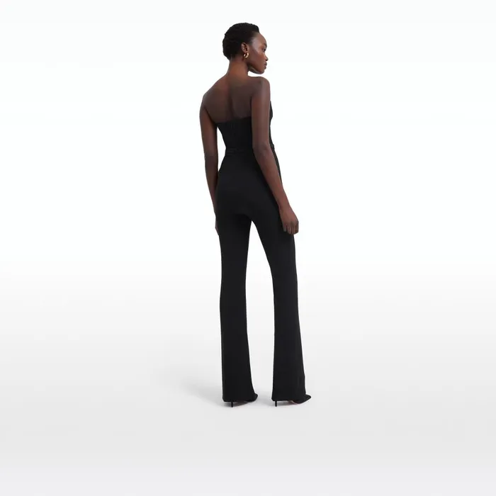 Safiyaa Myrine Black Jumpsuit With Belt Women Jumpsuits