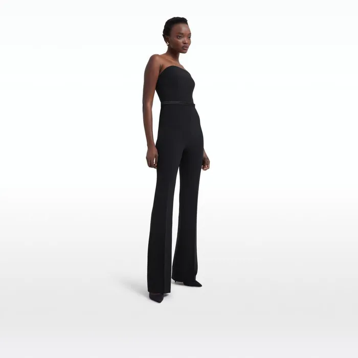 Safiyaa Myrine Black Jumpsuit With Belt Women Jumpsuits