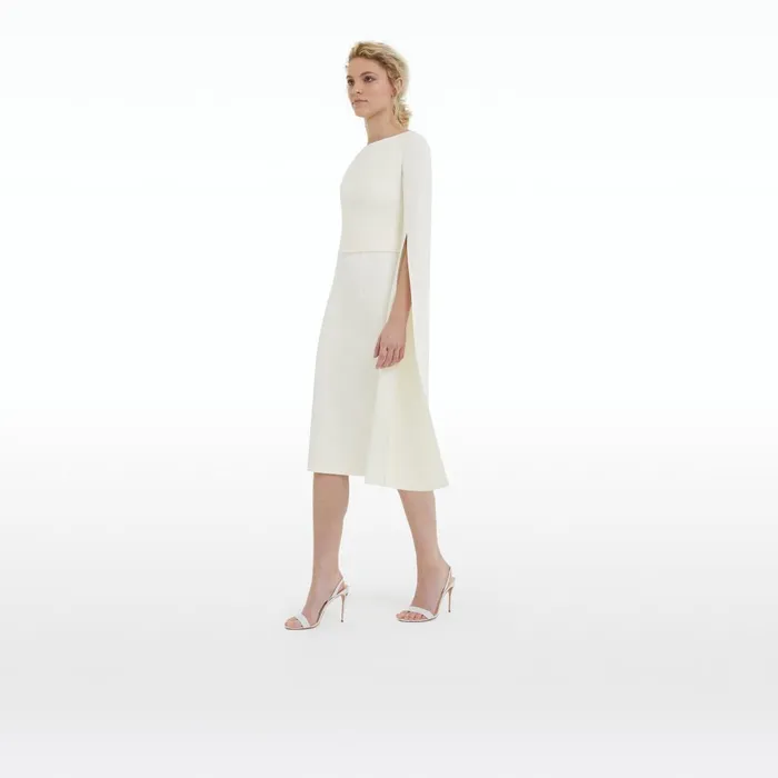 Safiyaa Octavia Flower Bud Embroidered Midi Dress Women Dresses