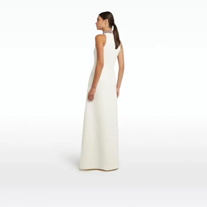 Safiyaa Priscilla Ivory Long Dress Women Dresses