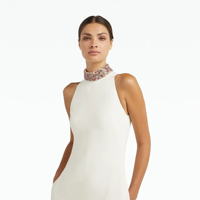 Safiyaa Priscilla Ivory Long Dress Women Dresses
