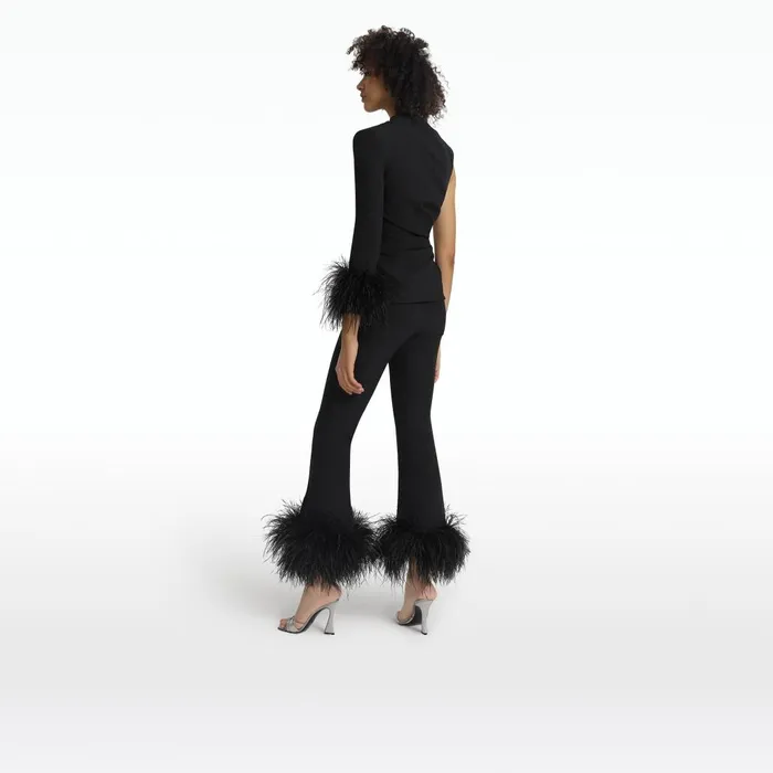 Safiyaa Rebe Black Top Women Tops
