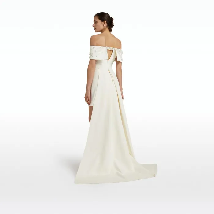 Safiyaa Shina Ivory Short Dress Women Dresses