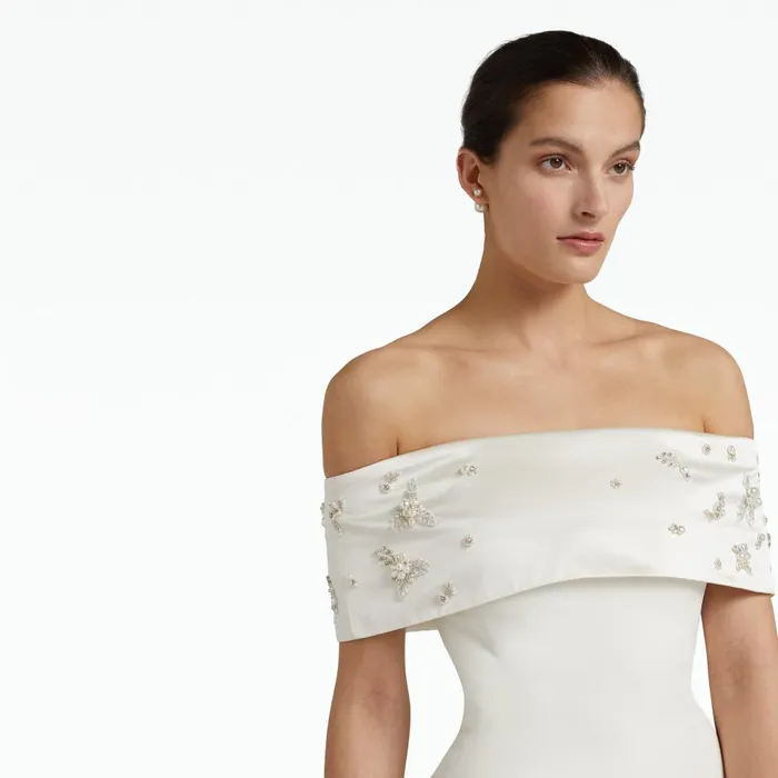 Safiyaa Shina Ivory Short Dress Women Dresses