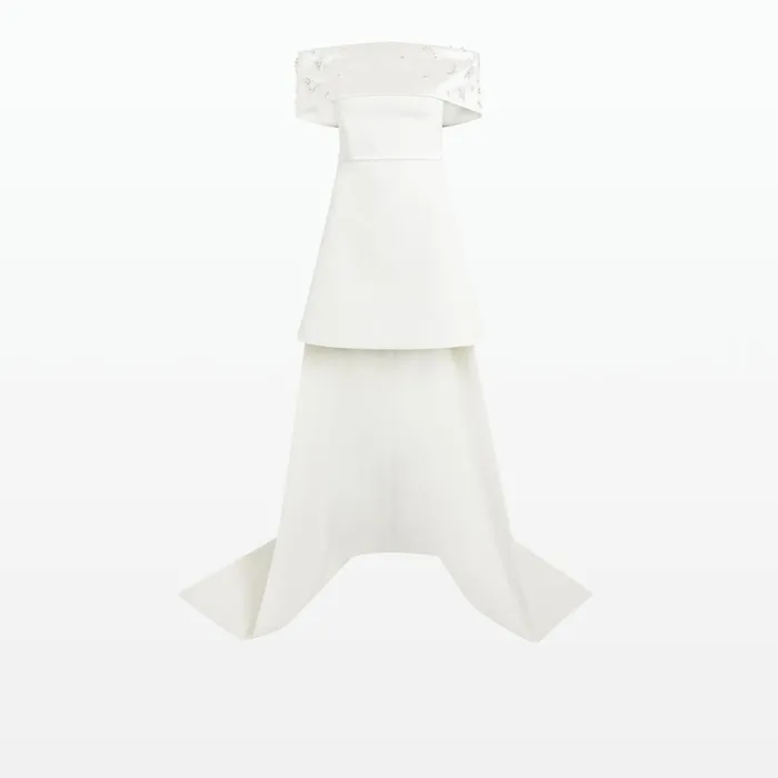 Safiyaa Shina Ivory Short Dress Women Dresses