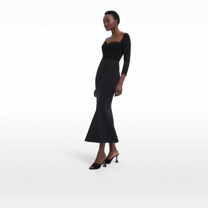 Safiyaa Sol Black Skirt Women Skirts