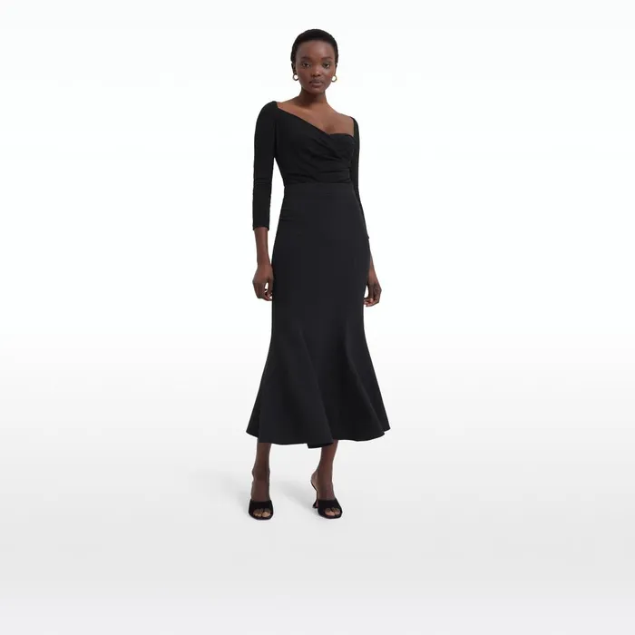 Safiyaa Sol Black Skirt Women Skirts