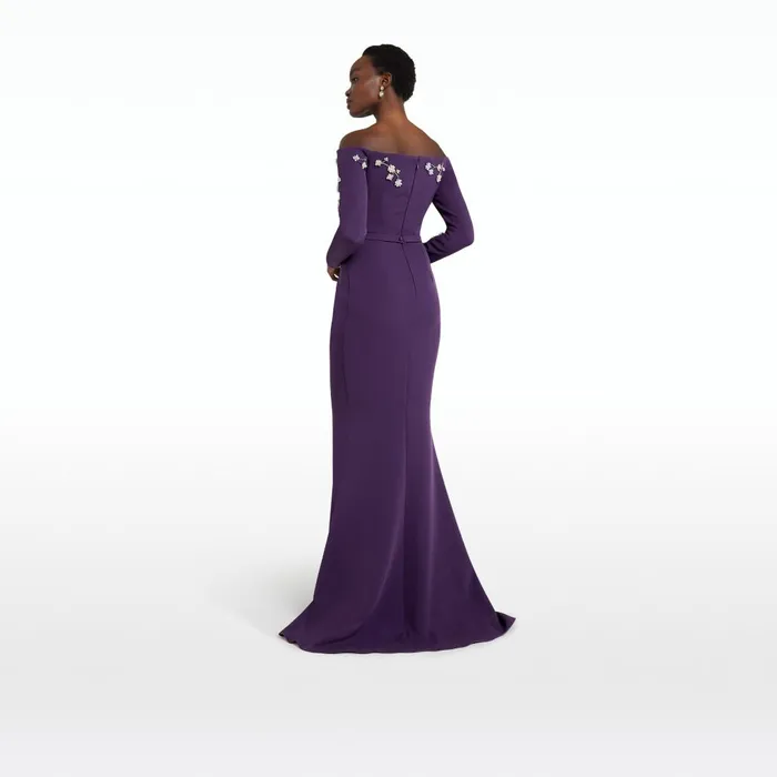 Safiyaa Sonya Blackberry Long Dress Women Dresses