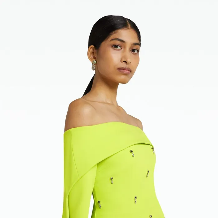 Safiyaa Soshin Tendershoots Long Dress With Bellara Harness Women Capes and Harnesses