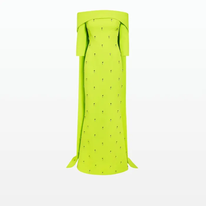 Safiyaa Soshin Tendershoots Long Dress With Bellara Harness Women Capes and Harnesses