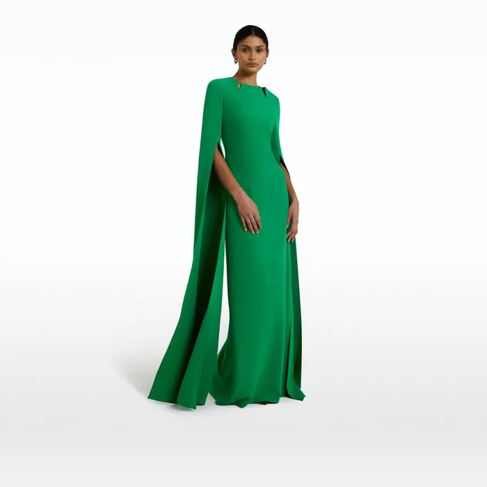 Safiyaa Talin Emerald Long Dress Women Dresses