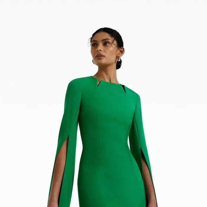 Safiyaa Talin Emerald Long Dress Women Dresses